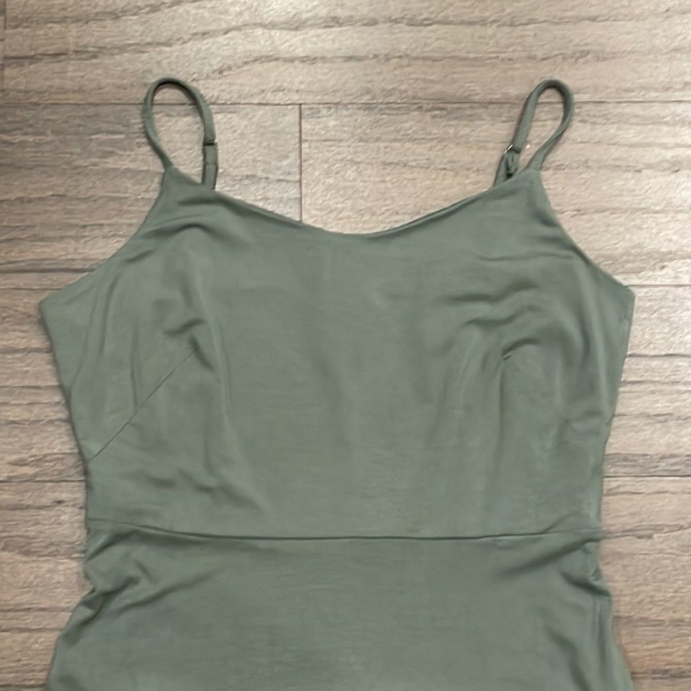 NWT LOFT Petite Green Midi Dress - Size 0P - Picture 3 of 9